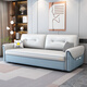 
Paicho simple technology cloth sofa bed folding dual-purpose small study room storage retractable single person pulling furniture outer diameter 2.22 meters storage model Coconut brown + latex version-tech cloth
