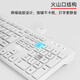 Lenovo (lenovo) keyboard and mouse set Office business light voice typing film keyboard Desktop computer laptop Universal office water-splashing and dustproof Lenovo Laiku Wireless keyboard + wireless mouse (battery version) White snow color