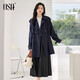 OSA (OSA) Spring Clothing 2025 New Short Trench Coat Women's Mid-Length British Style Small Jacket Trendy Coat Navy Blue XS