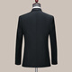Hengyuanxiang High-end Wool Suit Men's Suit Jacket Autumn and Winter Business Suit Suit Men's Wedding Dress Formal Workwear Navy Two Buttons Bilateral Slits