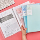 Dile A4 / 40 Page Folder Information Book Multi-coucheer A4 INSERT Fichier Fichier Transparent Musique Score Boîte de stockage Classification Test Papier Papier de grossesse Fichier de dossiers de dossier 12140 Rose clair
