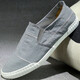 DICK LANE Dick Renne brand cloth shoes men 2025 new one-foot canvas shoes breathable lazy casual men shoes old Beijing cloth shoes men all black 42