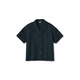 MUJI Camisa de manga corta con cuello abierto de fácil secado para niños grandes CB1LFA4A Dark Navy 140/68A