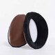 Changyin adult earmuffs PU earmuffs for men and women, ear warmers, windproof and coldproof independent split earmuffs, seamless long velvet ear bags, leather-black