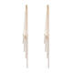 Han Shengsheng S925 Pendientes de aguja de plata Pendientes Año Nuevo Temperamento Versátiles Versátiles Pendientes largos Pendientes de moda