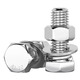 Tianzhuo Hardware 304 stainless steel external hexagonal screw nut set complete bolt extension screw M3M4M5M6M8M10-M20 M6*16-10 set
