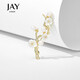 Jay Snow Plum Brooch High-end Women's Suit Accessories Birthday Gift for Elder Mothers and Mother-in-law
