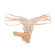 
Adult men's sexy underwear underwear perverted Japanese sexy thong belt butterfly pattern one-piece lace seductive low waist large size concave and large bag couple sex sex teasing masturbation royal blue cover opening