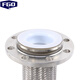 FGO stainless steel fluorine lined braided bellows chemical standard BWGF46-16P DN100 length 10 meters DN100 stainless steel fluorine lined