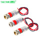 3V5V laser head laser diode 5mW red dot-shaped in-line copper semiconductor laser tube 6MM outer diameter 5mW red in-line laser head (1 piece)