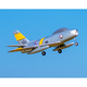 Mengjingyu turbojet engine aircraft model 64mmF86 real ducted model fixed-wing remote control electric aircraft complete machine RTF left hand oil