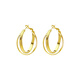 Yichan French style gold large hoop earrings women's niche design earrings earrings 2025 new hot style unique earrings gold large hoop earrings