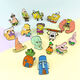 
Nianfu cartoon brooch Japanese accessories metal badge cute ins trendy personality SpongeBob decorative gift for wife C1473-2# SpongeBob pineapple room