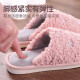 Letuo Galaxy Nordic Style Cotton Slippers Women's Autumn and Winter Warm and Silent Korean Version Cute Couple Slippers Nordic Christmas Village SJ6031 Pink 38-39 (Suitable for 37-38)