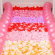 Liangqiao Proposal Rose Simulated Petals Hand-Spreading Flowers Romantic Birthday Bed Wedding Celebration Wedding Room Confession Decoration Artificial Flowers 1 Pack of Approximately 1200 Pieces [Four Color Mixed Pack]