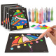 Children's sand painting set colored sand glue painting kindergarten hand-painted Children's Day gift 10 colors 18 sheets