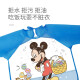 [3-pack] Disney (Disney) smock, reverse dressing, baby eating smock, baby bib, 0-2 years old, size 90 sleeveless + size 110 long sleeve pink Minnie + silicone bib