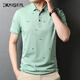 Kaiser Kurzärmelte T-Shirt Herren Mulberry Silk Summer Revers Top KS5012 Hellgrün 175/92a