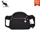 Coole Känguru One-Shoulder Small Bag Damen 2025 Neue Kapazität Crossbody Bag Damenbeutel Leinwand modisch und vielseitig Oxford Stoff Muster Tasche Orange (groß)