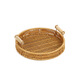 Snack tray snack tray fruit basket cake tray rattan tray home living room bread bamboo basket dry fruit tray woven storage basket-27.5*4.5cm-1 piece 1 piece