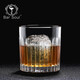 Bar Soul Whiskey Glass Ice Hockey Glass Spirit Glass Classic Eternal Glass Striped Whiskey Glass Bar ROCK Cup Classic Vertical Stripe Whiskey Glass 300ml
