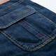 Jeep Spirit Jeep Denim Shorts Hombres Mid-Wists Mid-Pants Mid-Pants Mid-Pants Pantalones de cultivo informales Summer NUEVO Producto 753 Blue oscuro 34