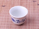 Bai Chunbao July and a half ancestor worship wine cup tribute wine cup white wine cup ceramic retro small wine cup sacrificial wine cup dance way single cup about 20 millimeters * 10