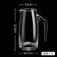 Molson household wine jug large-capacity white wine wine dispenser thickened glass wine jug foreign wine jug red wine decanter large tie pot with handle wine divider - 1 (no scale) 1.5L
