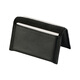 Bolsa de tarjeta delgada de Ehrenmann Soporte de tarjetas de presentación de hombres y femeninas Bolsa de gran capacidad Licencia de conducir Licencia de conducir Caso de cuero Top Cawhide Black