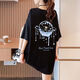 
Two-piece extra-large size women's clothing fat mm200Jin[Jin equals 0.5 kg] Short-sleeved T-shirt for women ins summer ins loose medium-length top versatile 844 white XL Recommended 135-165Jin[Jin equals 0.5 kg]