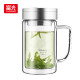 Fuguangjian brand double-layer glass cup supports group purchase customized tea cup office cup with handle large capacity men's and women's water cup