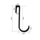 Xiaodeng bathroom kitchen bathroom s hook towel metal single hook removable hanging rod storage HFH black 5 pieces
