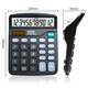 
Deli Desktop Office Calculator Small financial dedicated 12-bit large screen desktop computer Office stationery supplies [Dual power supply] 837ES