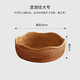 Jiaren Tiancheng rattan fruit basket, Vietnamese bamboo storage basket, living room round woven fruit plate, straw woven steamed bun basket tray product, wavy edge large size 28 9