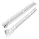 Jingulao KCAA-695 Sound Gleitschiene Roller Zweifache Büroschreiberschublade Tastaturpalette Zwei-Abschnitten-Schienenschienenwandschrank Gleitschiene 14 Zoll (2 Paare und 4 Stücke)