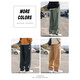 Idea (ZHUYIFAN) American outdoor work pants men's autumn trendy brand large size loose straight pants boy wide-leg casual trousers 9208 military green + 9215 khaki 5XL height 178-200CM weight 210-230Jin [Jin equals 0.5 kg]