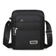 Rott Eddy Men's Business Casual Bag Sac pour hommes Loissine Sac à épaule Oxford Tissu petit sac à dos pour hommes de loisirs de la sac de loisirs [Square-Pull Style] + [YZ3519 Black]