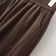 ROMON Mommy Pants Autumn and Winter Middle-aged and Elderly Women's Pants Plus Velvet Granny Style High Waist Winter Trousers Loose Casual Pants Brown Winter Style Plus Velvet 3XL Recommended 120-135 Jin Jin is equal to 0.5 kg