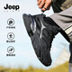 JEEP SPIRIT Jeep Men's Shoes Fashionable Dad Shoes Men's Comfortable Sports Shoes Men's Casual Shoes Men's 0310 Graphite Black 41