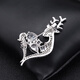 Gunai deer brooch, high-end women's light luxury corsage, exquisite niche pin, suit suit coat, silk scarf buckle jewelry, X61 Yilu has you brooch