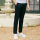 VJC (VJC) Frühlings- und Sommer -Herren neue Hosen gerade schlank und schlank leichter Luxus -Geschäftslöhne Casual Hosen B23BP3527 Black 54/xxl