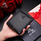 Paul Meiside Men's wallet men's cowhide short business leather wallet light Chinese Valentine's Day gift to boyfriend and husband 8602281-1 [Counter Gift Box] Fashionable and versatile