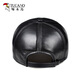 Woodpecker genuine leather hat for men in winter thickened baseball cap to protect against cold wind and snow middle-aged and elderly sheepskin hat for cycling and driving