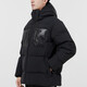 Adidas Clover Herren -Down -Jacke Set 2025 Frühling Neue loses warme Jacke Drei gestreifte Hosen machen ein Foto von Single Down Jacket H13564 XL