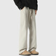 
FOG SKY casual pants for men's autumn drooping and slightly flared pants for trendy loose American diagonal pants for men's wide-leg outdoor straight pants YY-1105 m white regular S (recommended 95-105Jin [Jin equals 0.5 kg])