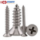 
304 stainless steel cross groove countersunk self-tapping screw flat head pointed tail self-tapping screw lengthened wood screw GB846 304 countersunk self-tapping M5*60 [20 pills]
