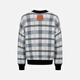 EVISU  男士格纹针织套头毛衣 2EAHTM1SR381LFWX 格子花 XXL