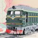 Kawei Alloy Green Train Harmony Passenger Train Modelo de metro de juguetes Niños Niños de ferrocarril de alta velocidad Regalo de vapor verde Vapor verde [pulverizable]