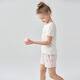Aimer Kids Class A Modal 3A Antibakterielle Männer und Mädchen Kinderpyjama Pullover Kurzarm Pyjamas/Hosen dünne atmungsaktive Milch Leder Kleidung Frauen mit Top-Little-Kaninchen AK141B692 120