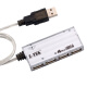 z-tek力特USB分线器HUB扩展4PORT口USB2.0集线器带电源ztek支持树莓派隔离电流防 ZE695（无源） 0.5m